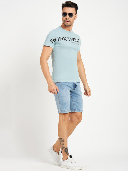Camla Blue T- Shirt For Men