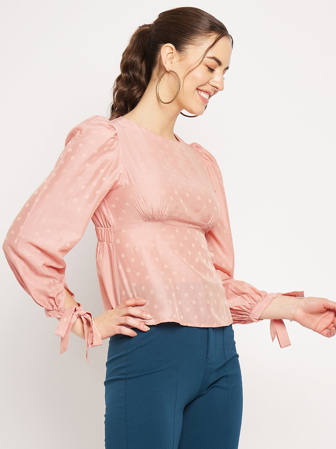 Camla Barcelona Peach Tops For Women
