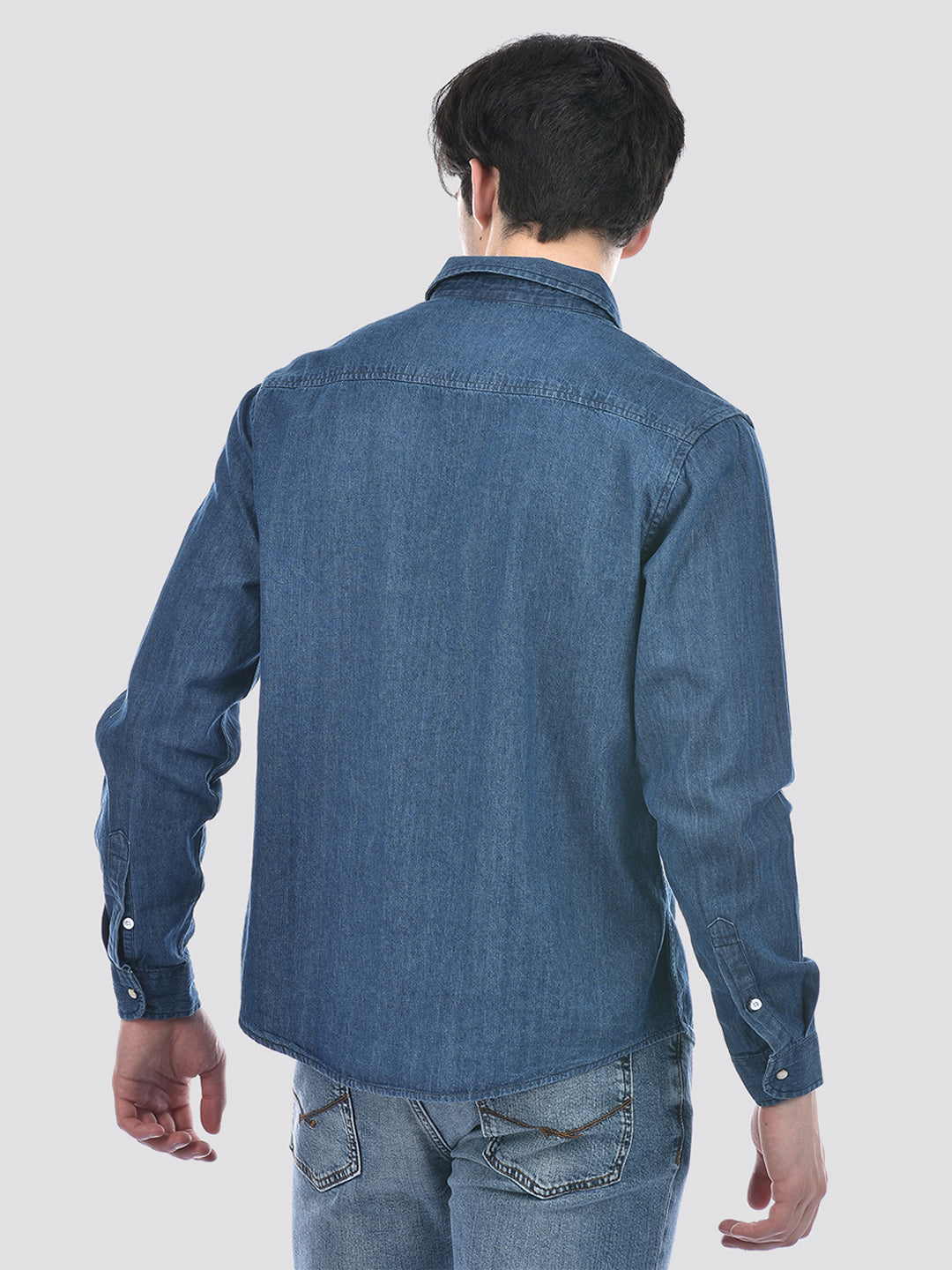 Camla Barcelona Stone Wash Dark Blue Denim Shirt